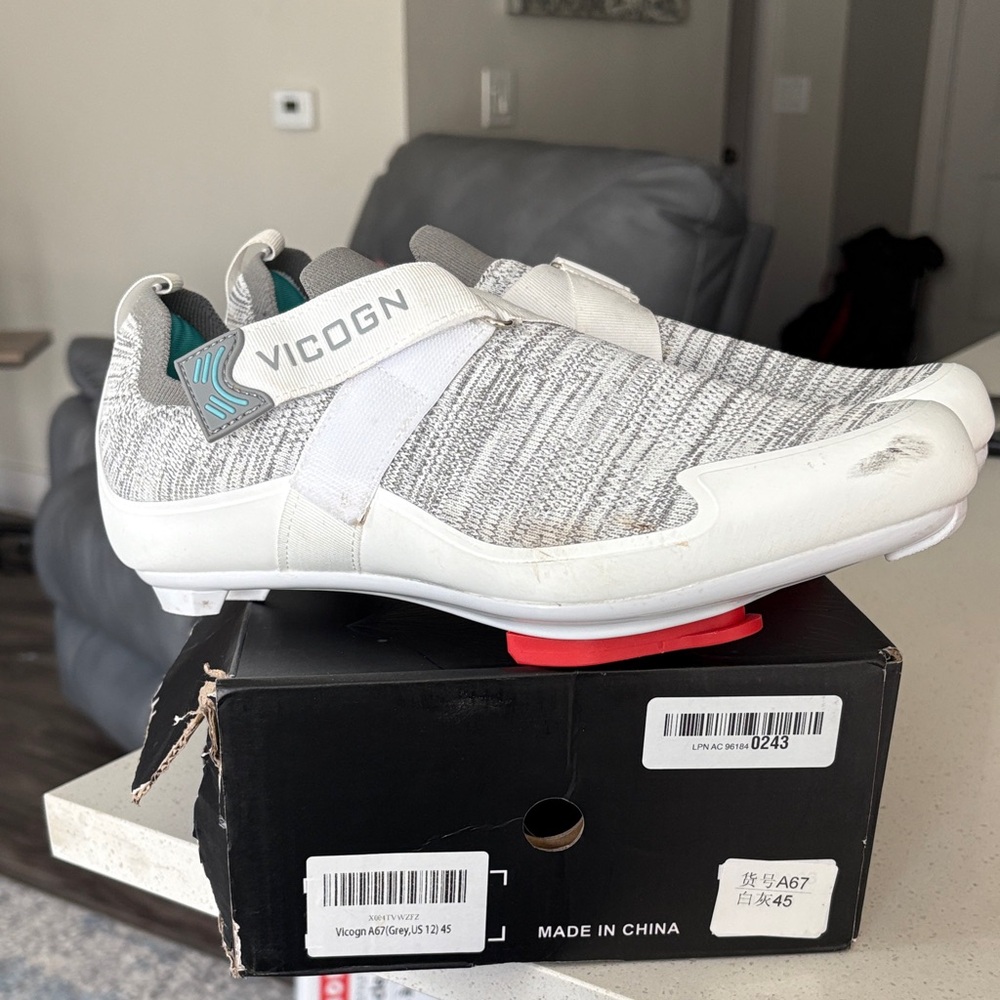 Vionic Gray and White Slip-On Shoes
